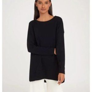 Cuyana Ponte Oversized Top Black XS/S
